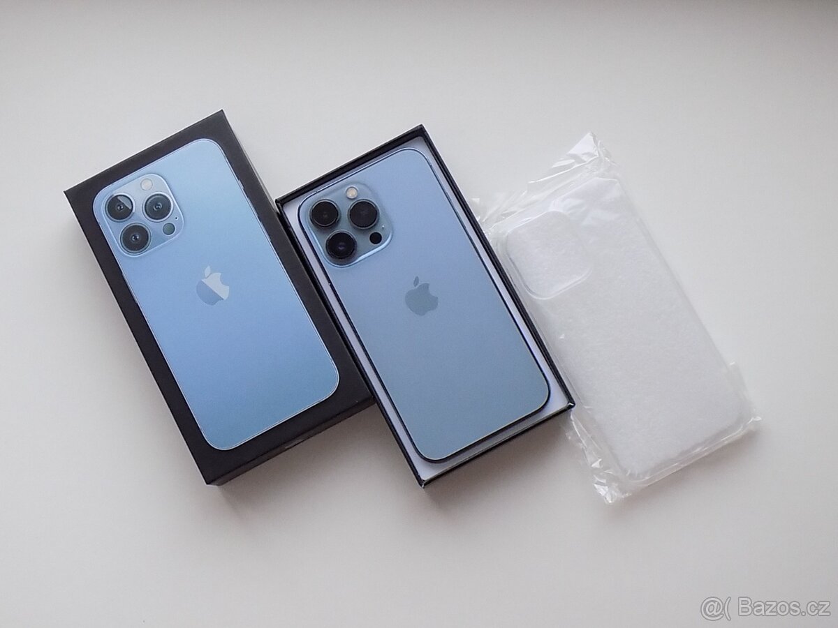 APPLE iPhone 13 Pro 128GB Sierra Blue - ZÁRUKA - TOP STAV
