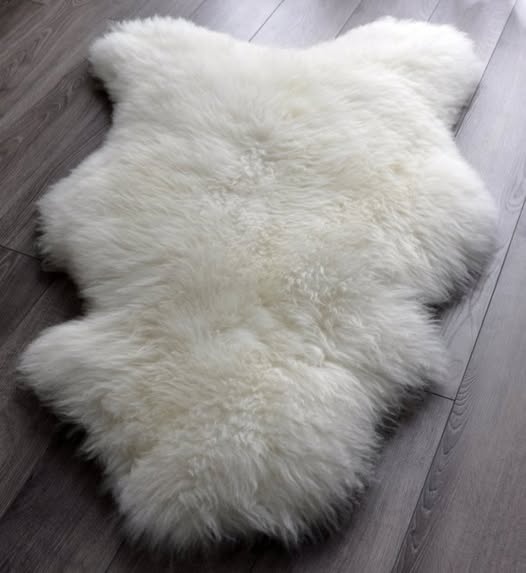 KRÁSNÁ OVČÍ SHERPA - KOŽEŠINA- PRAVÁ 100% LEATHER 115X 85