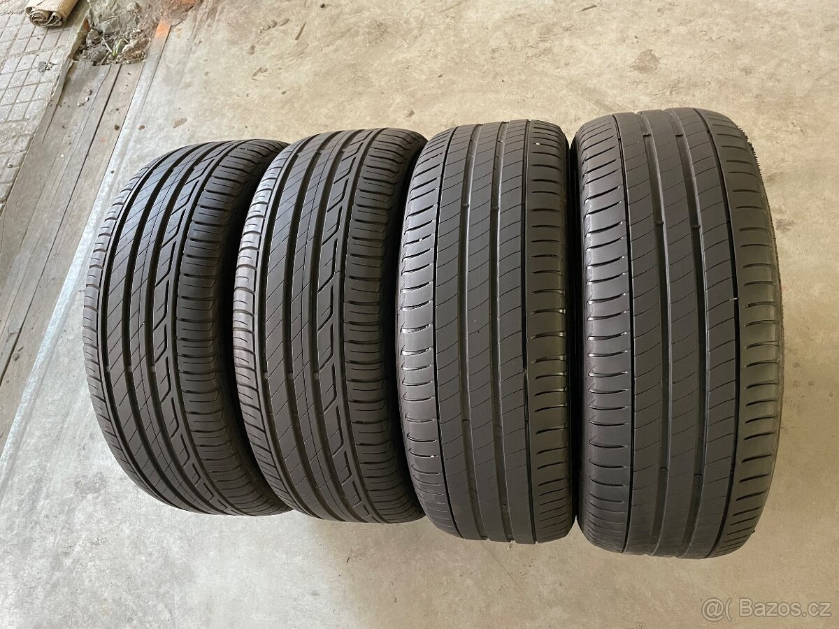 prodám letní pneumatiky 215/55/17 Micheli a Bridgeston sada