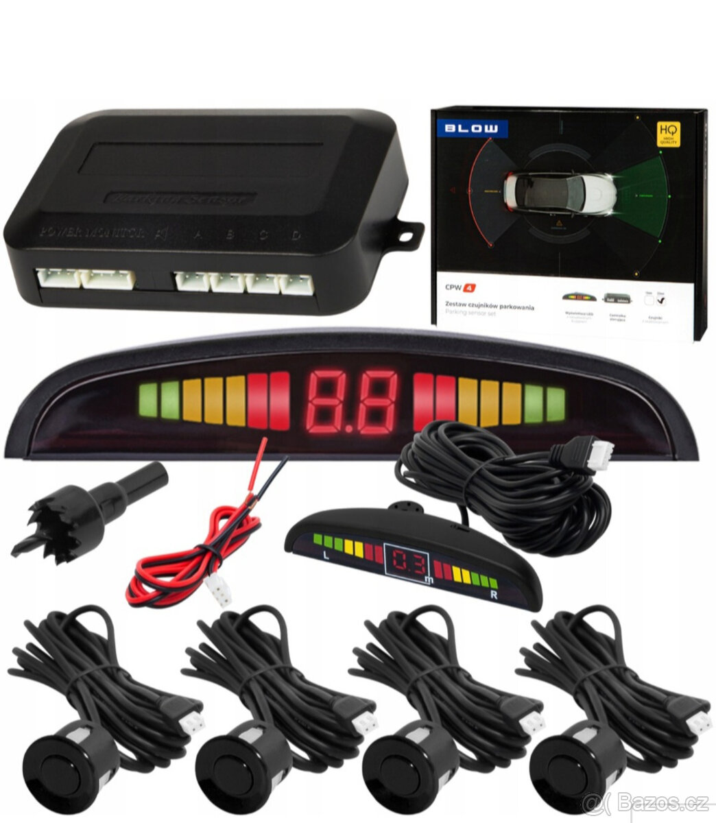 Parkovací senzory LED displej 4kusy