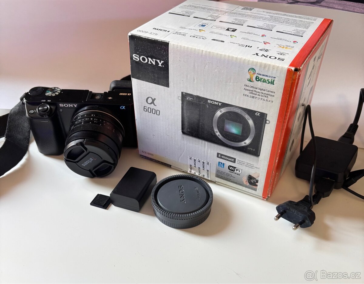 Sony Alpha A6000+ 50mm f/1,8 manuál
