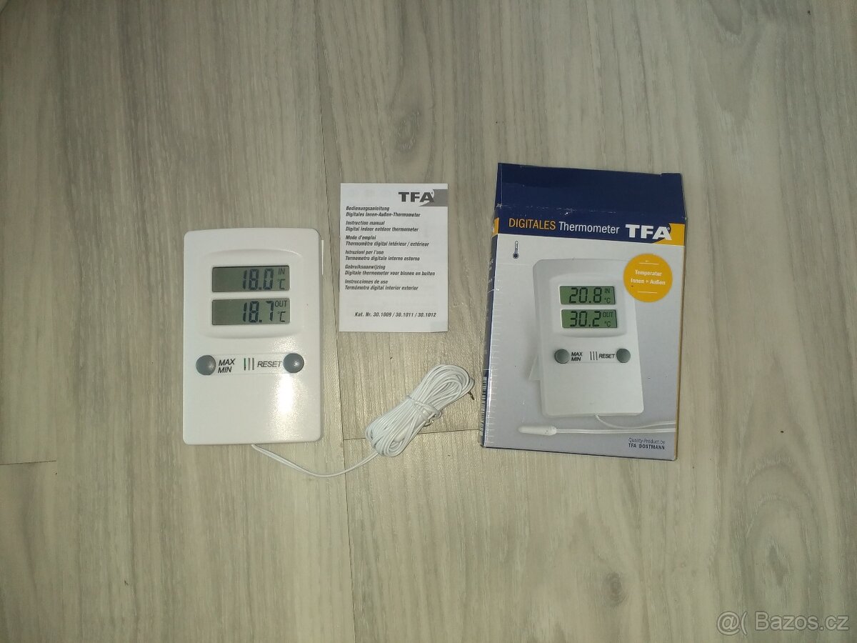Vnitřní/venkovní teploměr