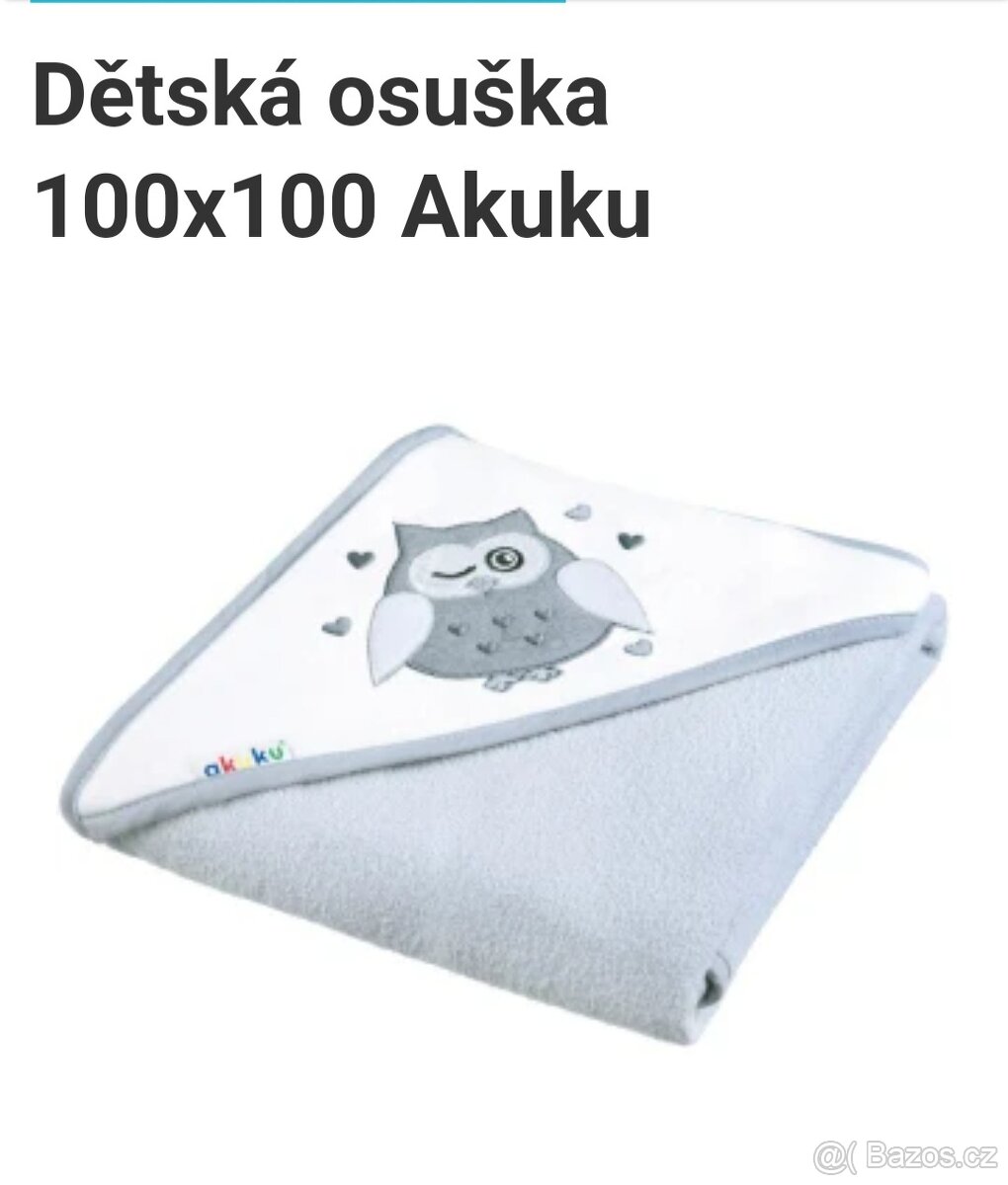 Dětské osušky s kapucí