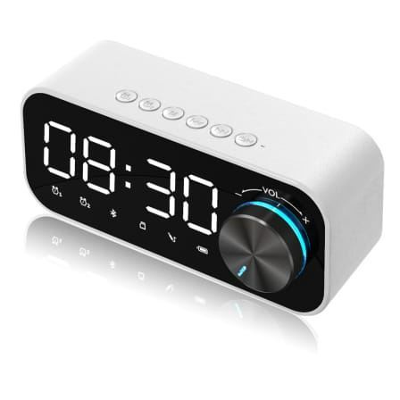Bluetooth reproduktor B126 s rádiem FM a hodinami (radiobudí