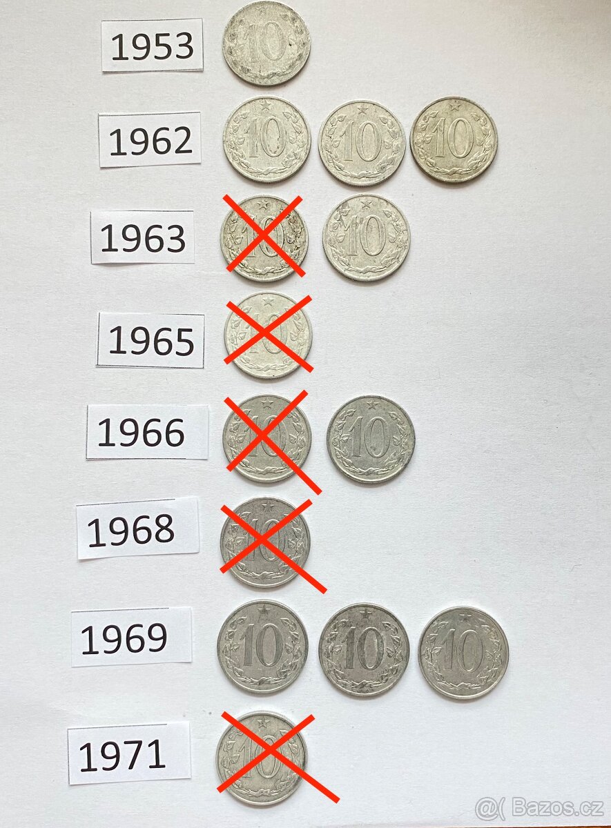 MINCE 10h ČESKOSLOVENSKÁ REPUBLIKA
