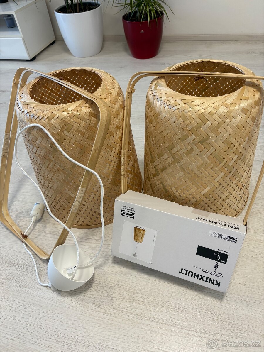 Závěsná lampa bambus/ ručně vyrobené