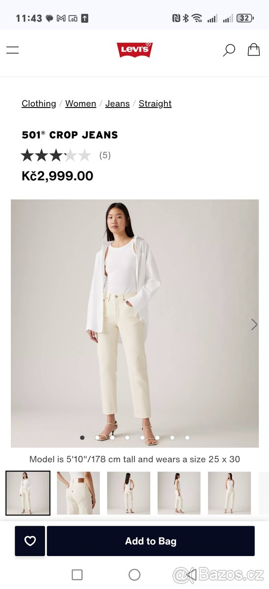 Rifle Levi's 501 original