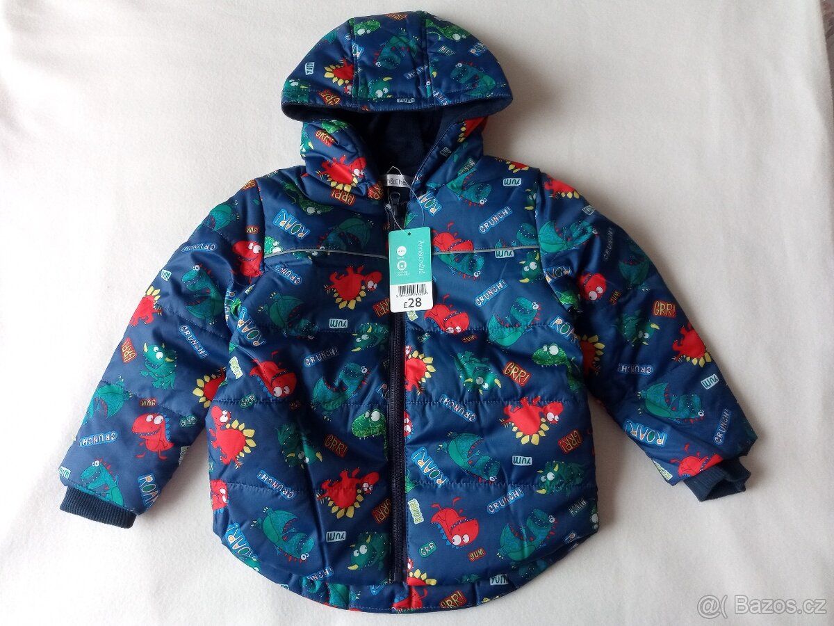 Nová podzimní Dino bunda, 98/104