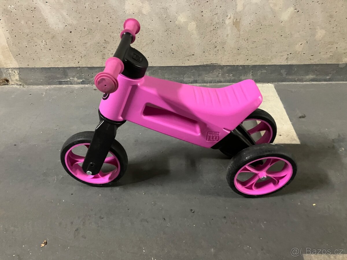 Odrážedlo Funny Wheels Rider SuperSport 2v1 růžové