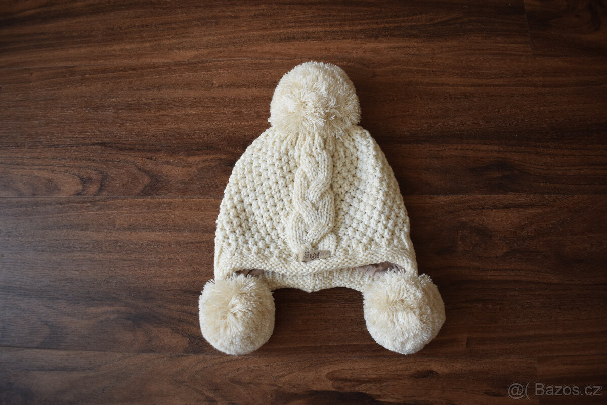 Nová zimní pletená čepice outlast Little Angel vel. 4 natur