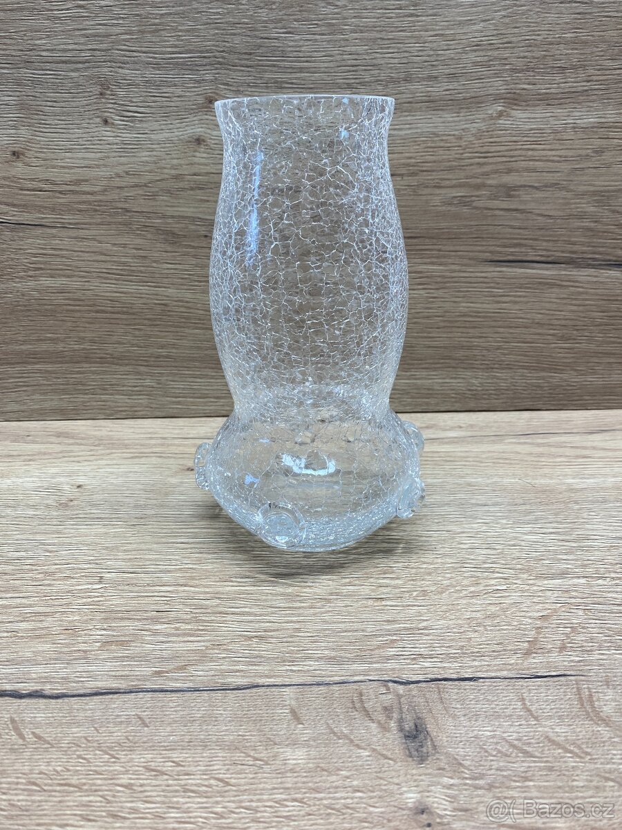 váza stará váza československé sklo retro váza