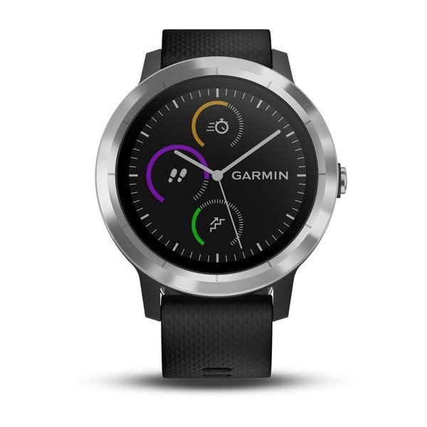 Chytré hodinky Garmin Vívoactive 3, Black Silicone