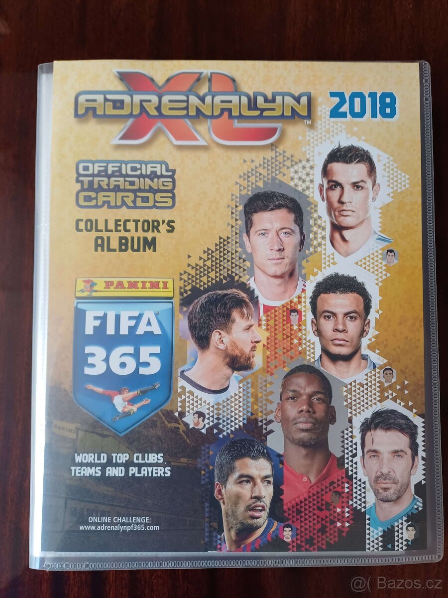 fotbalové kartičky Adrenalin  FIFA 2018