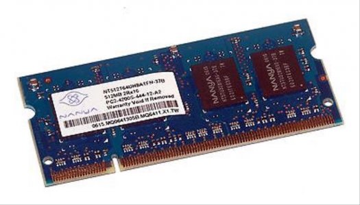 Nanya 512MB 2Rx16 PC2-4200S-444-12-A2 DDR2