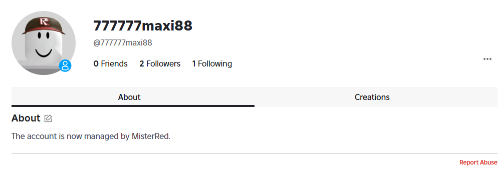 Prodám účet do hry Roblox (rok 2012)
