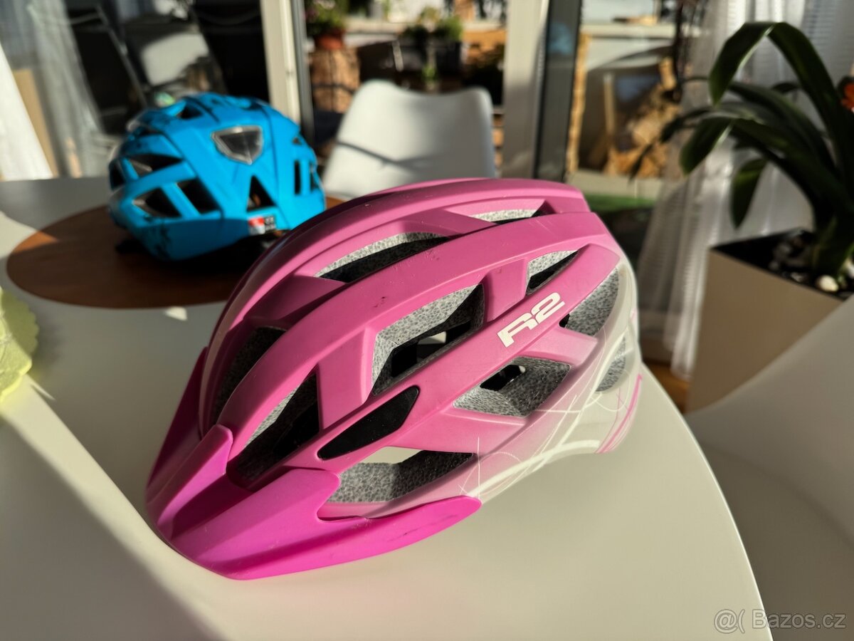 Cyklo helma R2 Lumen / Růžová