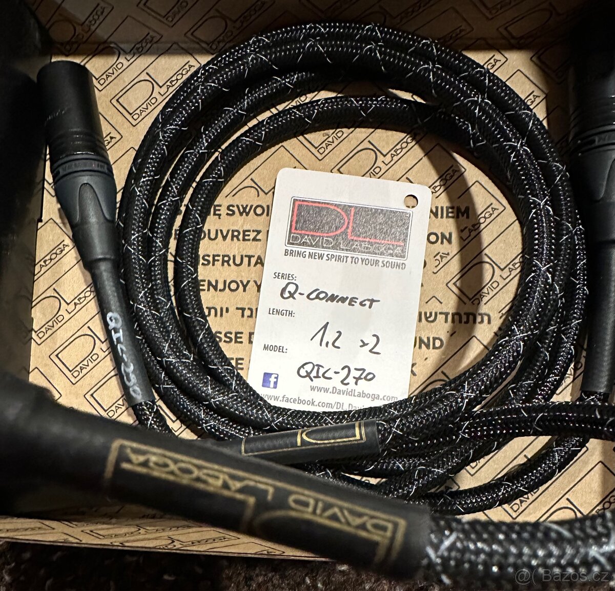 High-end XLR kabel DL David Laboga - Q-Connect 1,2m