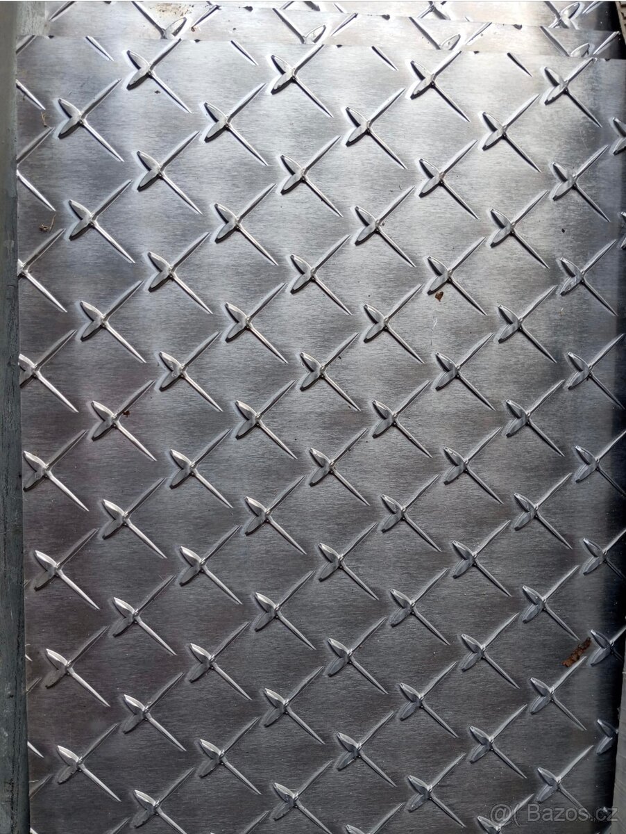 Hliníkový protiskluzový plech - EN-AW 5754 - vzor TopGrip