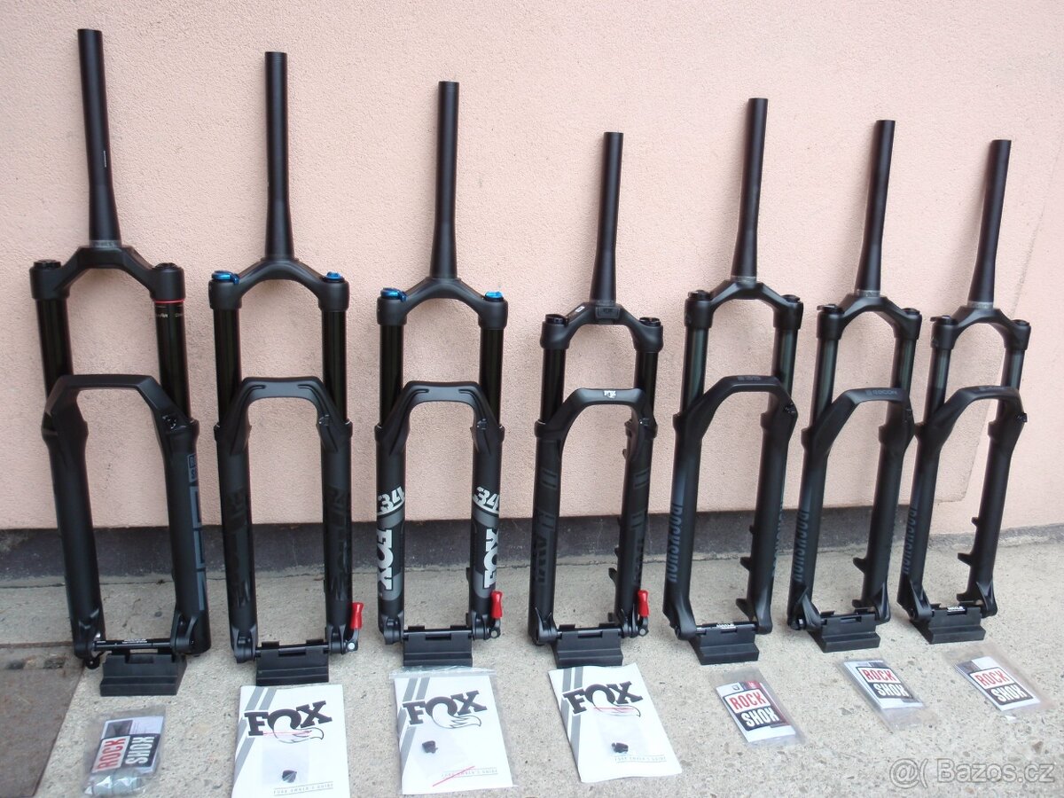 Nové vidlice Fox, Rock Shox, SR Suntour