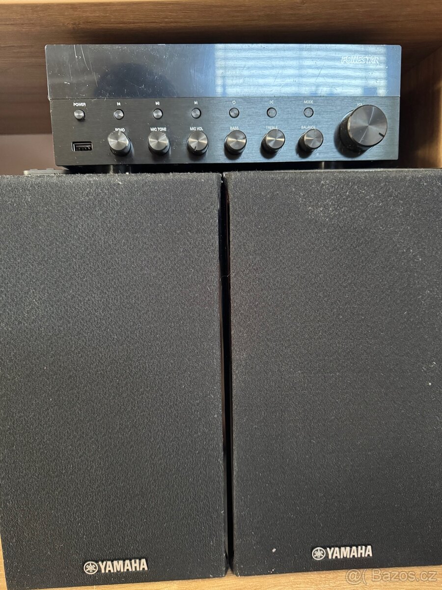 Zesilovač Fonestar + 2 reprobedny Yamaha