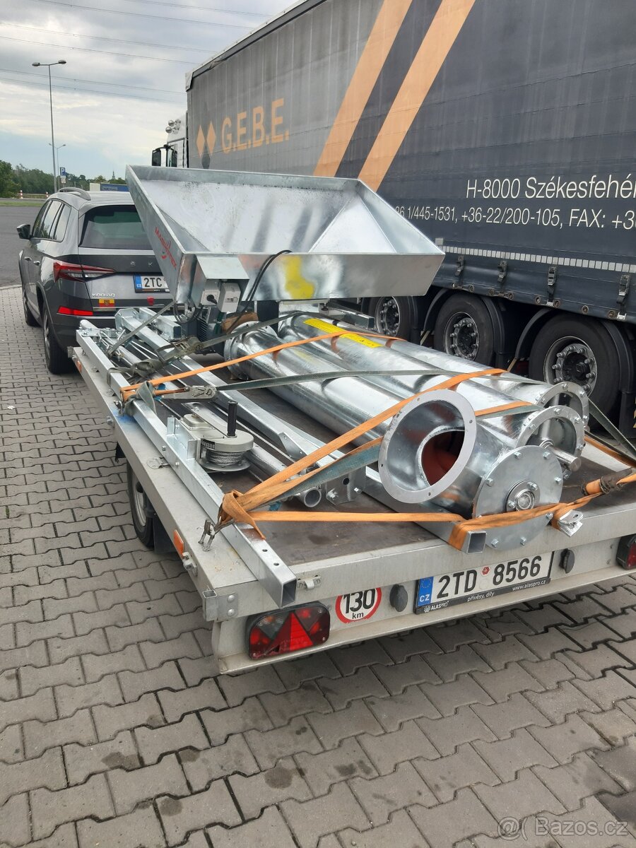 Snekovy dopravnik průměr 250 mm -Výkon 50 tun/hod