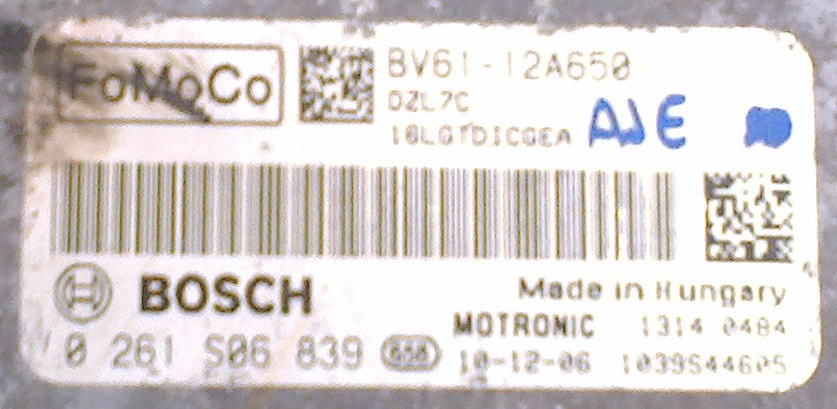ford focus mk3 2011-2015 PCM BV61-12A650-AJE