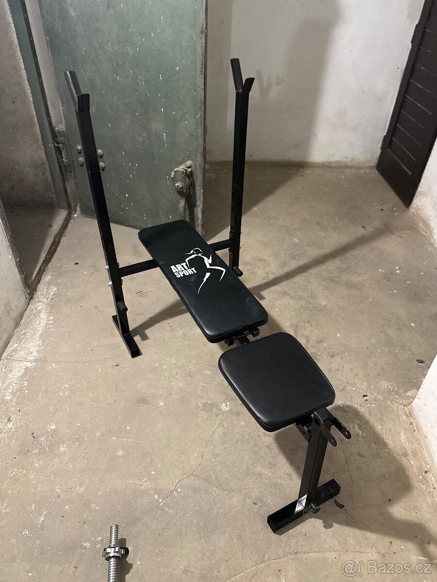 Prodám lavici a činky