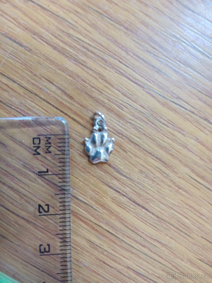 Přívěsek + náušnice psi packa