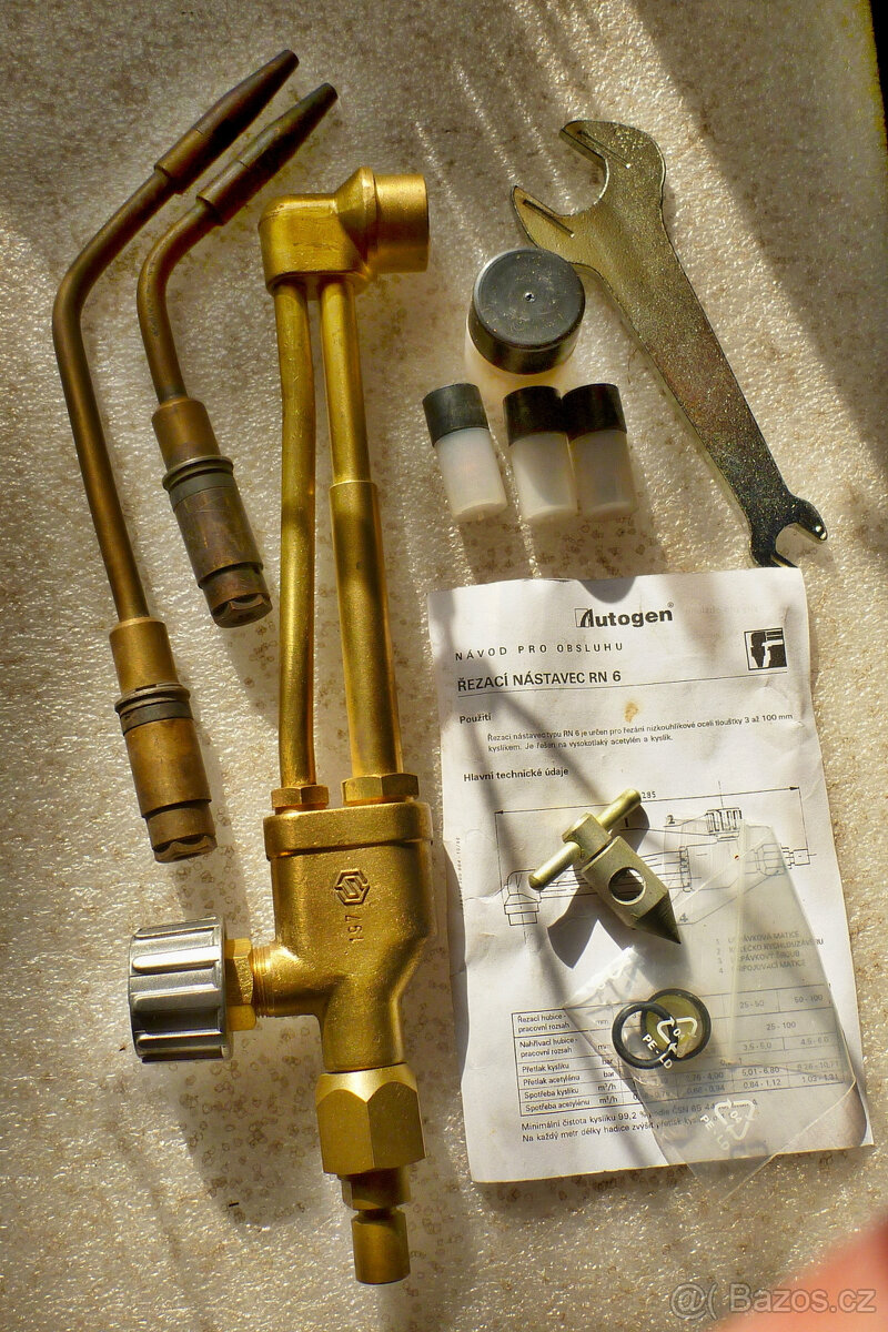 Řezací nástavec na autogen