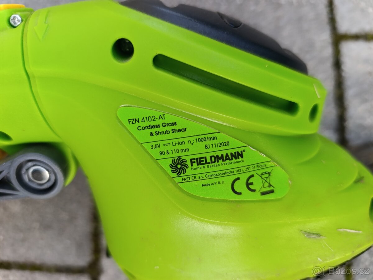Aku nůžky na trávu a keře Fieldmann FZN 4102