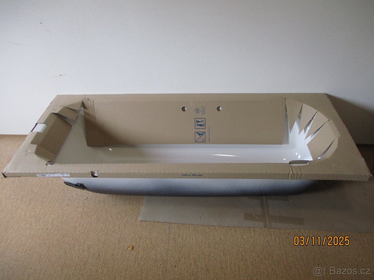 Prodám novou ocelovou vanu 170 x  70