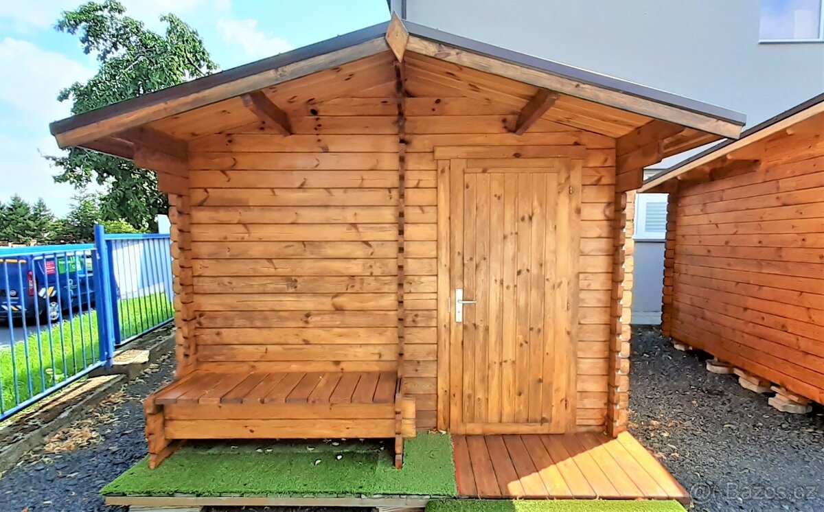 Dřevěný zahradní domek TOM 3x3 m 34 mm