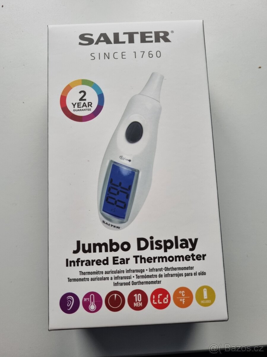 Infračervený ušní teploměr Salter
