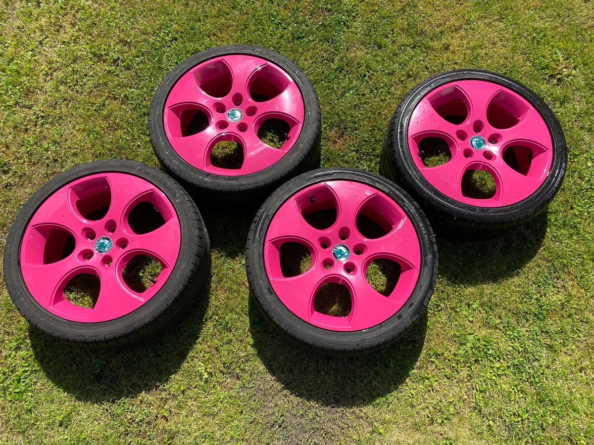 Růžové ALU disky
