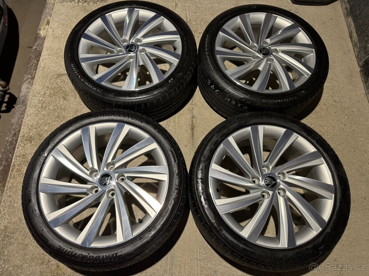 Alu 18" 5x112 Perseus letní pneu 50%, O4, TOP
