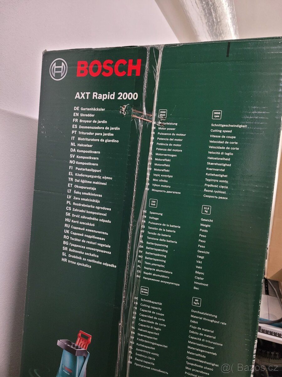Štěpkovač Bosch  AXT 2000 Rapid