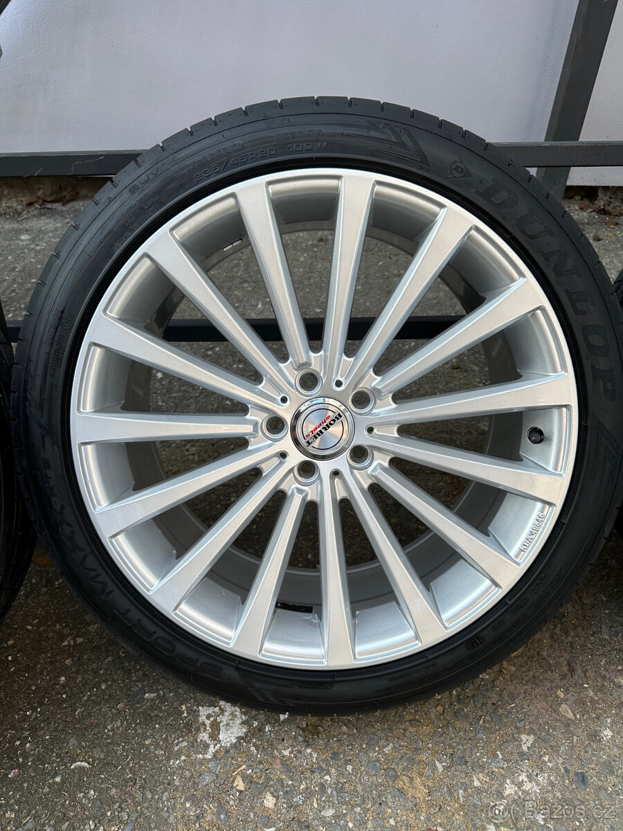 Al disky Borbet 5x112 R20 / letní pneu Dunlop 235/45 R20 TOP