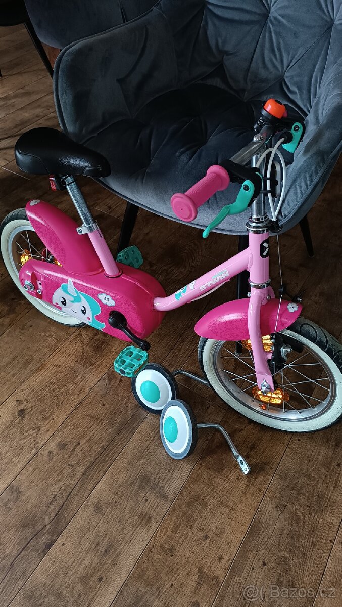 Dětské kolo s jednorožcem BTWIN, vel 14 "