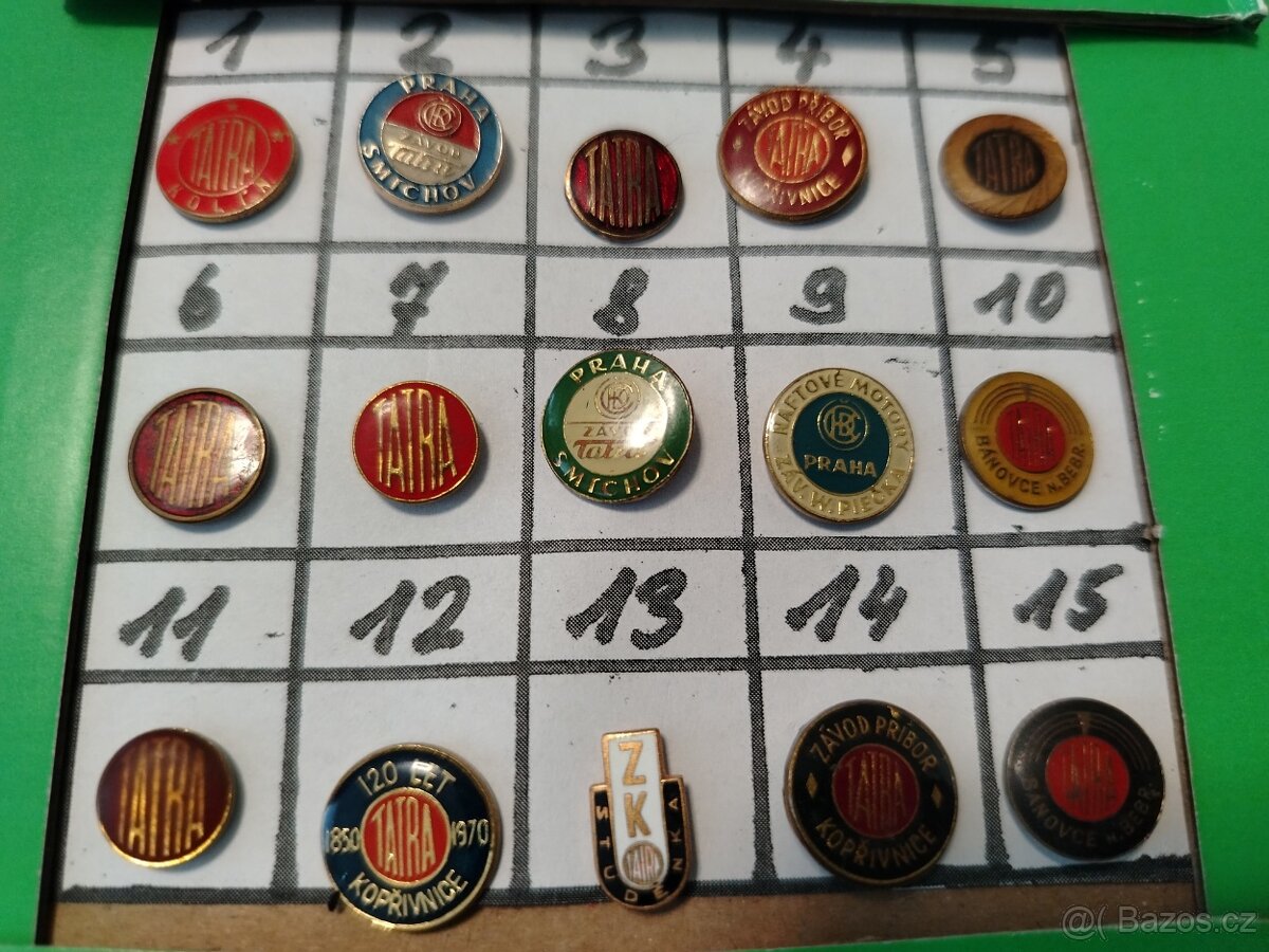 TATRA - AUTO - SBÍRKA ODZNAKŮ.