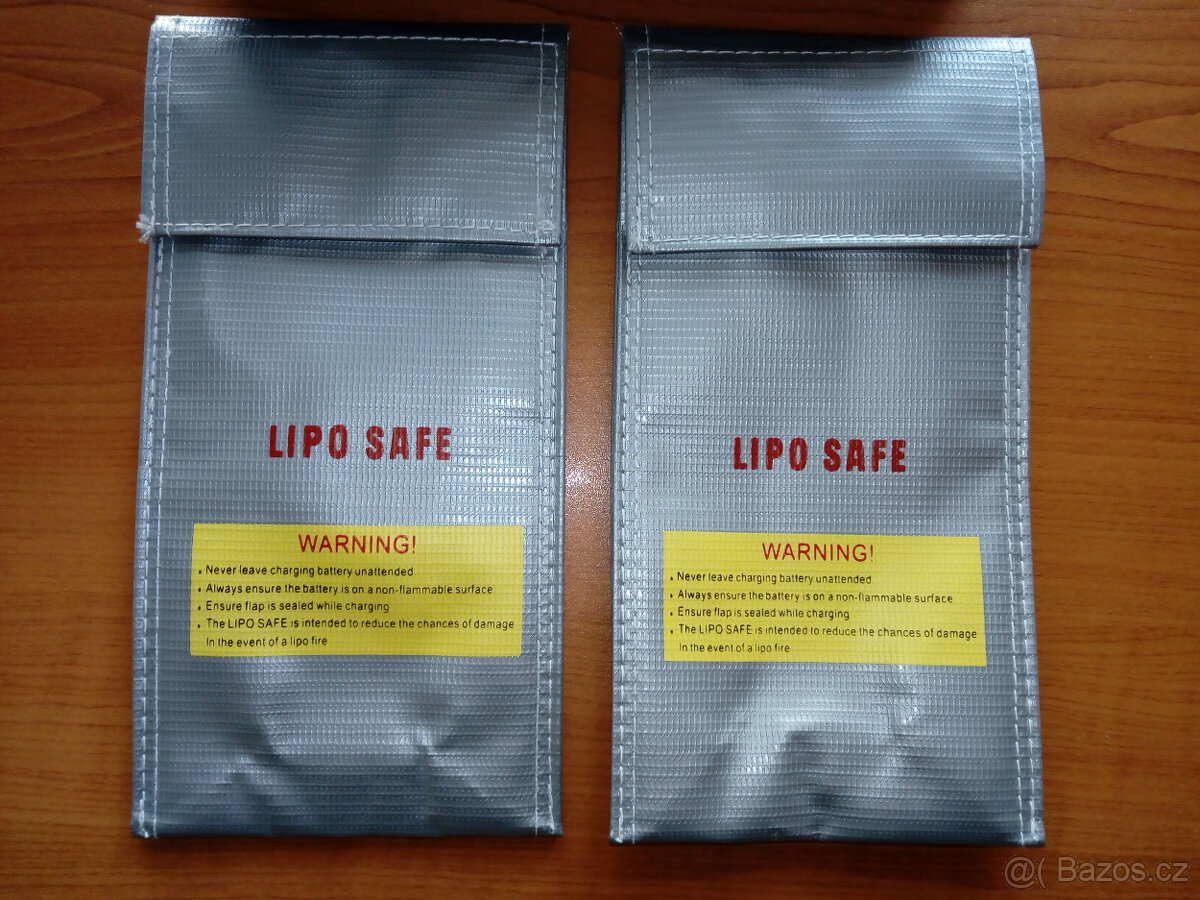 ochranný obal pro lithiové baterie LIPO-SAFE (20x10cm)