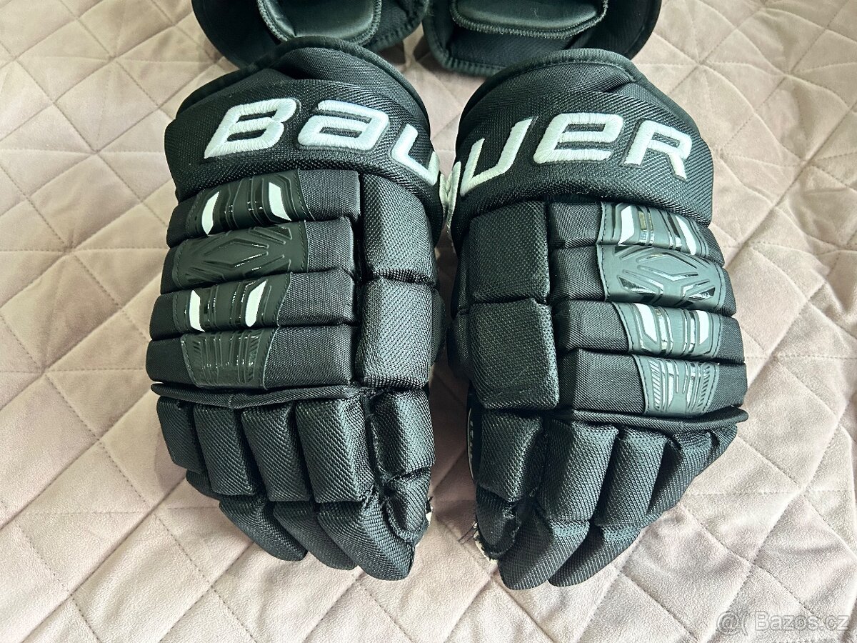 ✅ Hokejové rukavice BAUER PRO SERIES SR - č. 14 - BLACK ✅