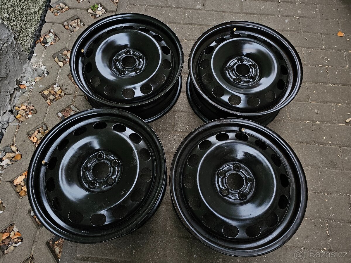 Plechové disky kola Škoda R16 5x100 Fabia IV 6J ET35 Polo