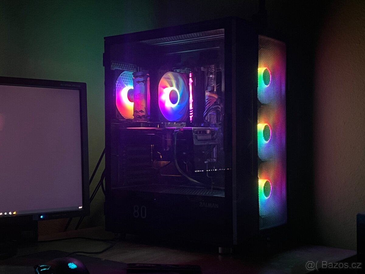 Herní PC, I5-9400, RX580, 16GB RAM, SSD M2, HDD 1TB