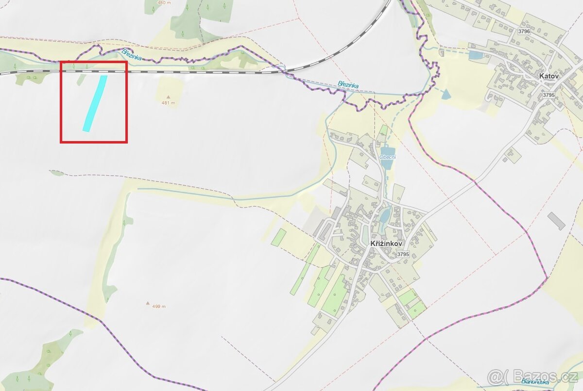 Prodej pole nedaleko Brna – 6 612 m² - kú Křižínkov