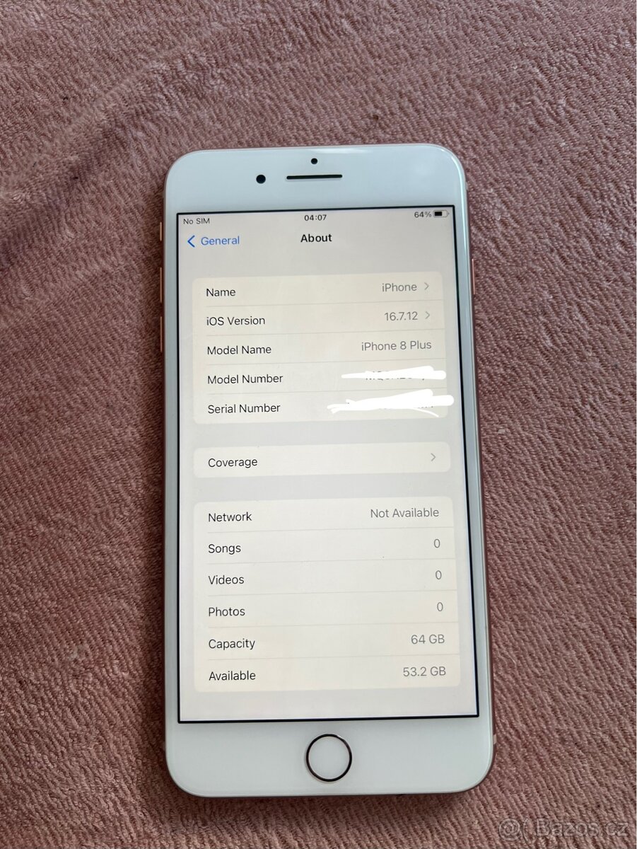iPhone 8 Plus 64GB Zlatý - Top Stav