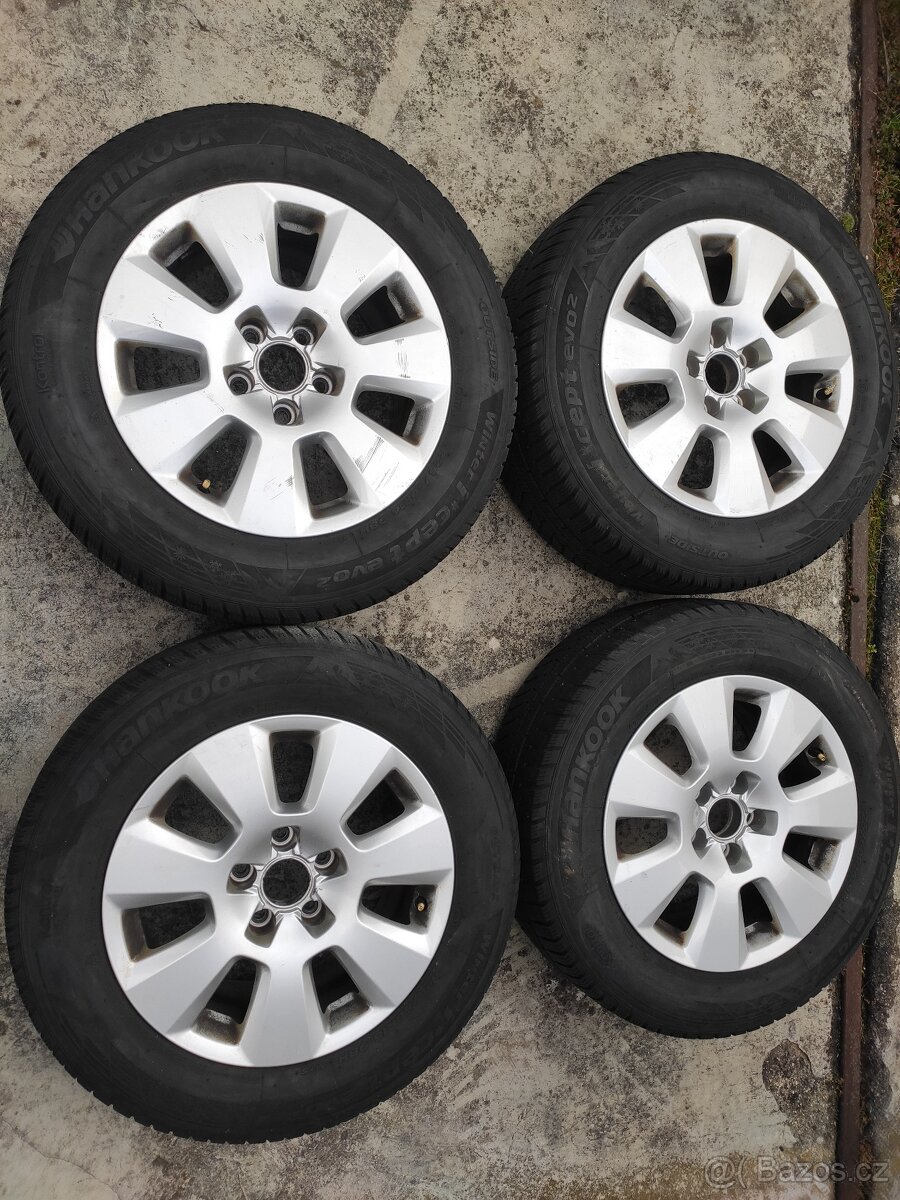 Sada kol 5x112 R16 origo AUDI, pneu Hankook na dojetí