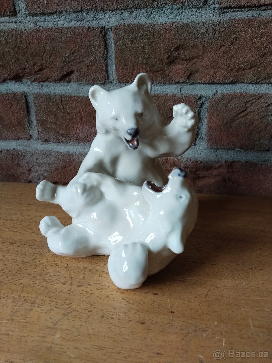 Soška lední medvídci (VÝPRODEJ)50% sleva