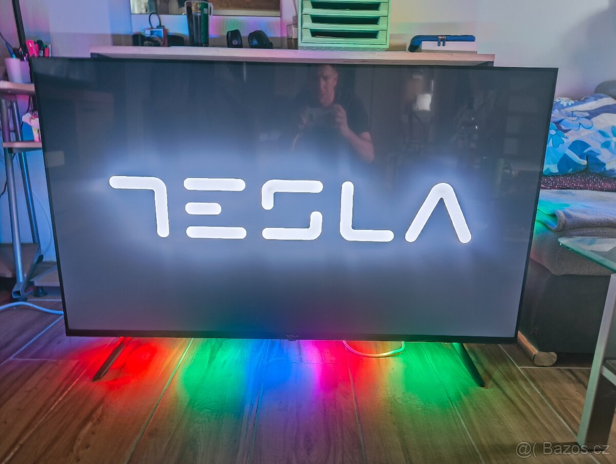 Google TV Tesla 55" s LED páskem
