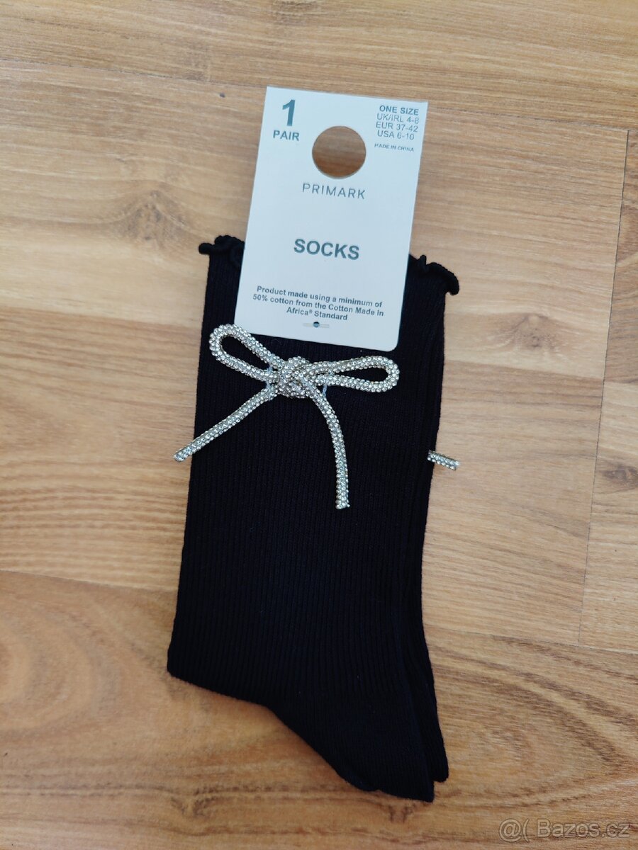 Dámské ponožky s mašličkou