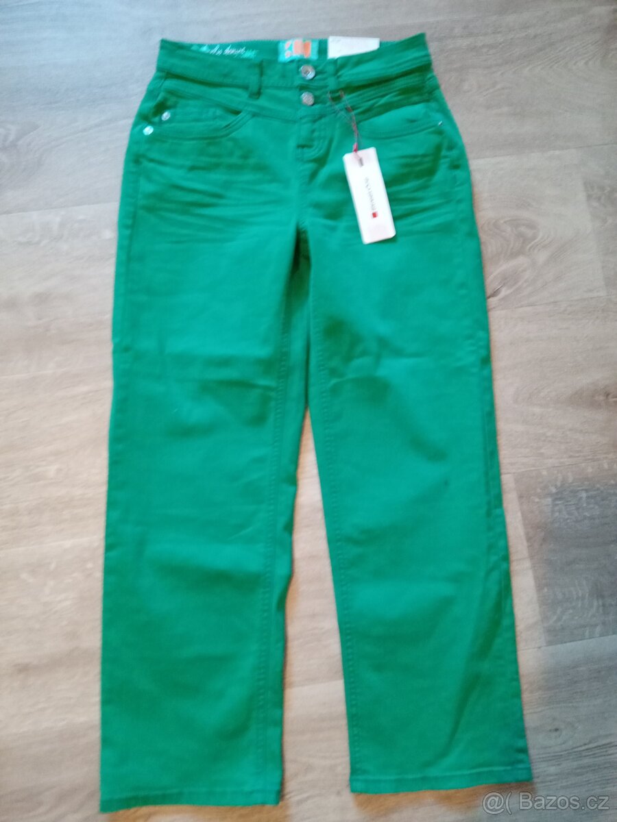 Prodám nové zelené džíny/rifle Street One 25/28